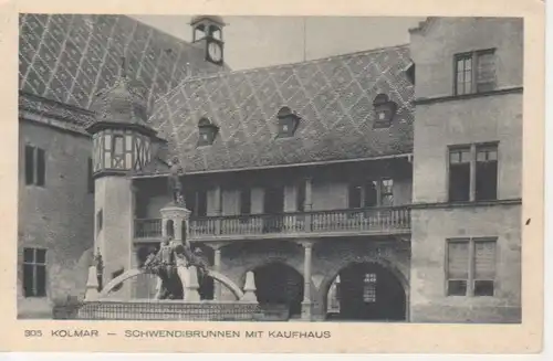Colmar Schwendibrunnen mit Kaufhaus ngl 217.821