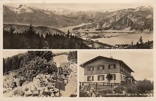 Tegernsee, Neureuthhaus, Alpengarten gl1937 D0943