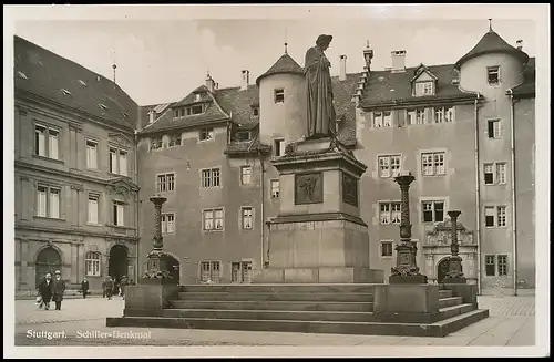 Stuttgart Schiller-Denkmal gl1932 140.297