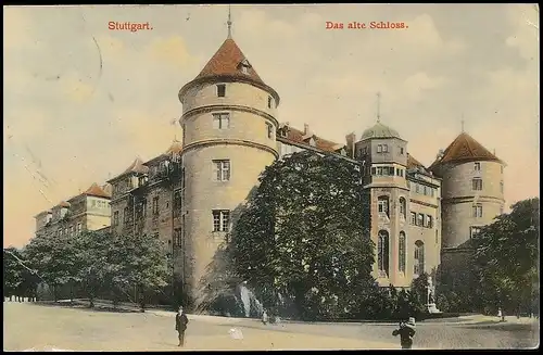 Stuttgart Altes Schloss gl1907 140.327