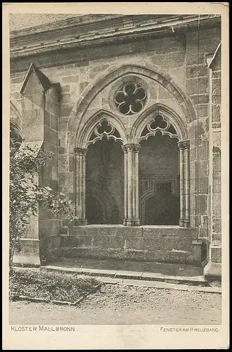 Kloster Maulbronn Fenster am Kreuzgang gl1927 140.026