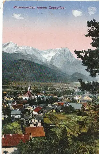 Partenkirchen gegen Zugspitze gl1925? D0679