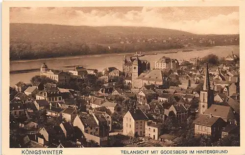 Königswinter Panorama mit Godesberg im Hintergrund ngl 145.993