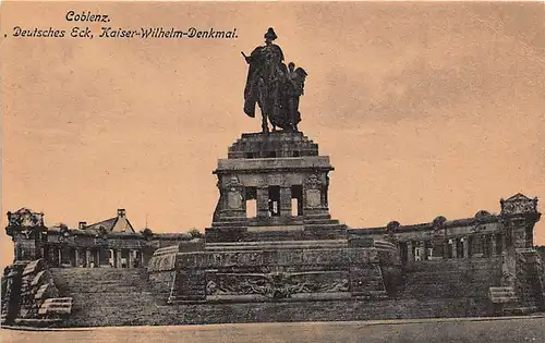 Koblenz Deutsches Eck Kaiser-Wilhelm-Denkmal gl1924 146.073