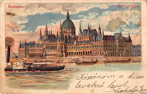 Budapest Uj-Országhaz - Parlament glum 1900 149.980