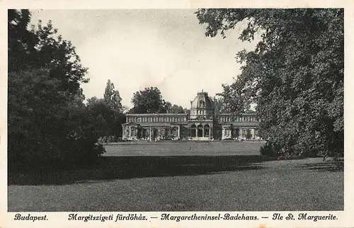 Budapest Margaretheninsel Badehaus / Margitszigeti fürdöház ngl 149.990