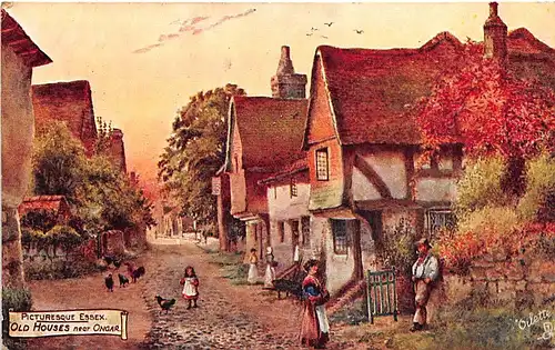 England: Old Houses near Ongar gl1912 146.583