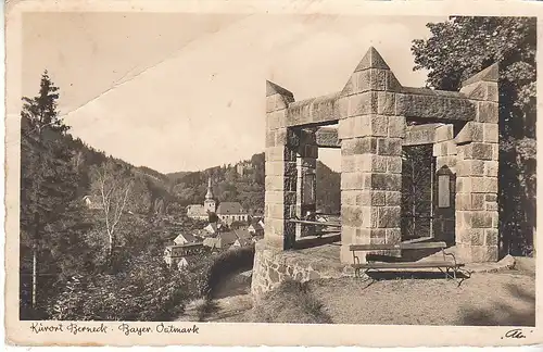 Kurort Berneck im Fichtelgebirge Kriegerdenkmal gl1942 D0670