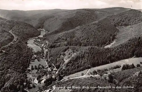 Boppard am Rhein Blick vom Sessellift in das Mühltal ngl 146.180