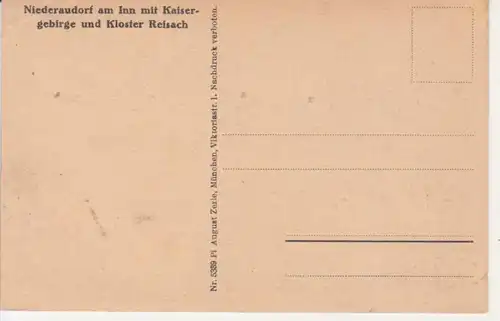 Niederaudorf am Inn mit Kaisergebirge und Kloster Reisach ngl 217.931