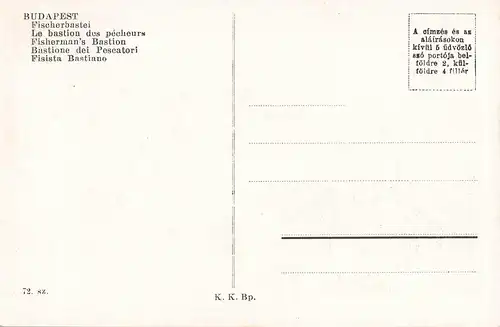 Budapest Fischerbastei Halászbástya ngl 150.073