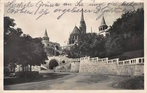 Budapest Matthias-Kirche mit Fischereibastei/ Mátyás templom gl1928 150.083