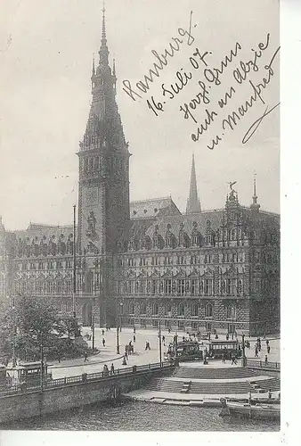 Hamburg Rathaus gl1907 D0707