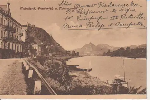 Rolandseck am Rhein mit Drachenfels und Nonnenwerth ngl1920 219.442