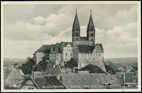 Quedlinburg Schloss und Schlosskirche ngl 139.952