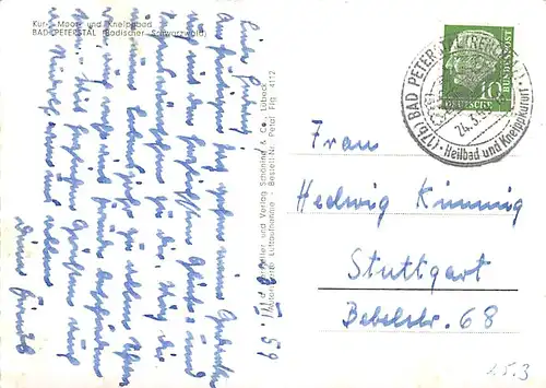 Bad Peterstal im Schwarzwald Schöning-Luftbild gl1959 145.210