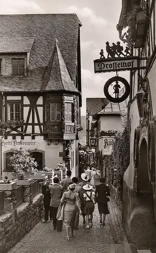 Rüdesheim Drosselgasse am Drosselhof gl1958 D0873