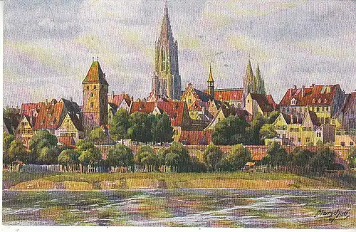 V.MARSCHALL Ulm an der Donau feldpgl1942 D0326