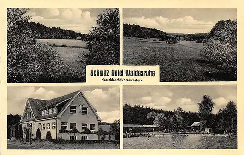 Herschbach/Unterwesterwald Schmitz Hotel Waldesruhe Schwimmbad gl1961 146.342