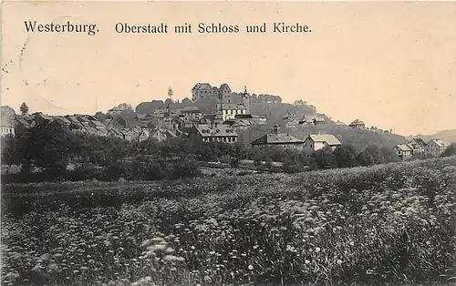 Westerburg Oberstadt mit Schloss und Kirche gl1910 146.350