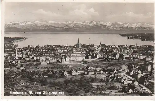 Konstanz a.B. vom Flugzeug aus gl1941 D0385