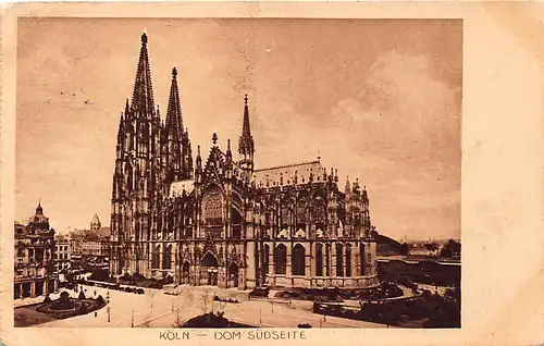 Köln Dom Südseite gl1919 145.378