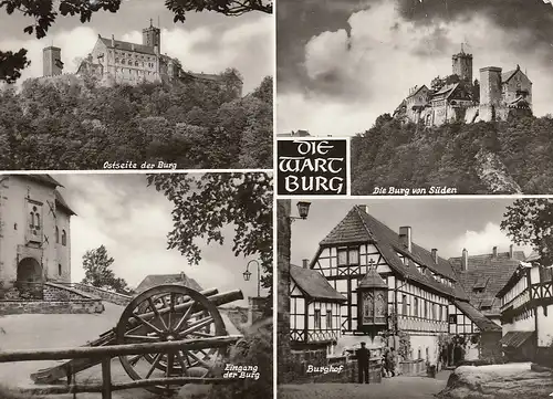 Die Wartburg bei Eisenach Mehrbildkarte gl1978 D5065
