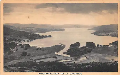 England: Windermere from top of Loughrigg ngl 146.518