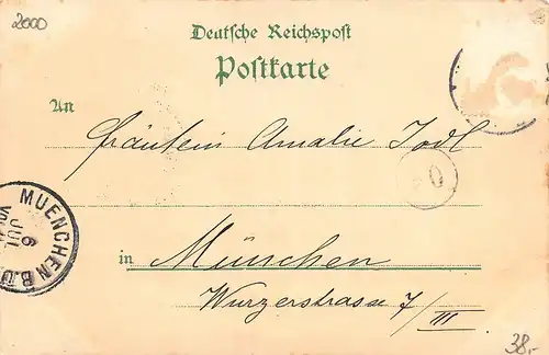 Hamburg Litho Allg. Gartenbauausstellung 1897 Zur Waldschenke gl1897 149.214