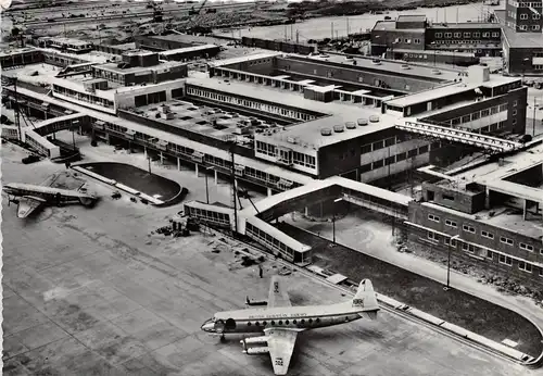 London Airport Central View South East Face Passenger Building gl1956 151.484