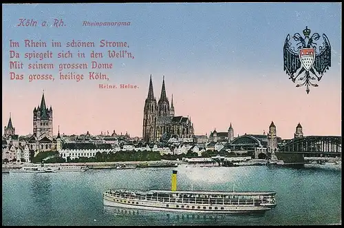 Köln am Rhein Rheinpanorama ngl 140.084