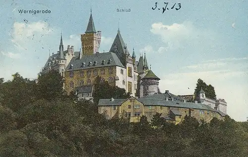 Wernigerode a.Harz Schloß bahnpgl1913 D1002