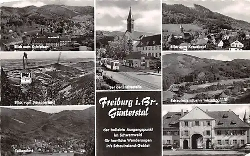 Freiburg Günterstal Mehrbildkarte gl1962 144.974