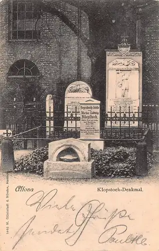 Hamburg Altona Klopstock Denkmal gl1900 149.261