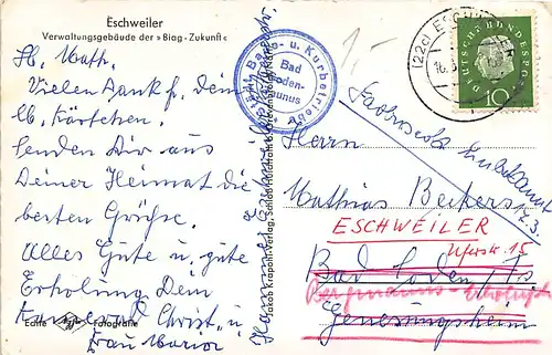 Eschweiler Verwaltungsgebäude der Biag-Zukunft gl1960 145.750