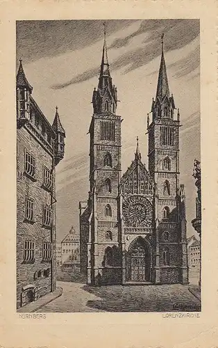 Nürnberg Lorenzkirche gl1924 D0949