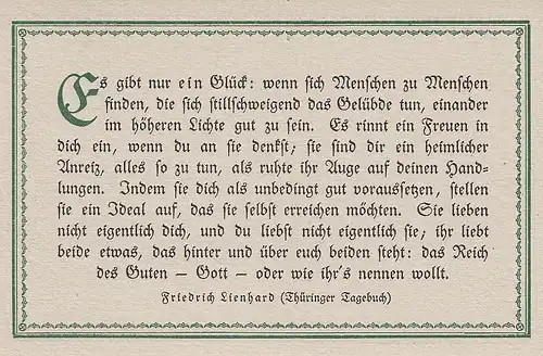 Es gibt nur e i n Glück, wenn ... ngl D3389