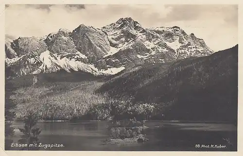 Eibsee mit Zugspitze b.Garmisch-Partenk. ngl D3439