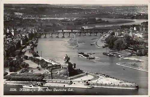 Koblenz Deutsches Eck Kaiser-Wilhelm-Denkmal gl1932 146.088