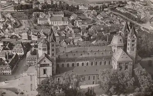 Speyer a.Rhein Dom Luftaufnahme gl1956 D1281