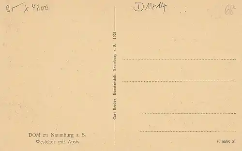 Naumburg a.d.Saale Dom Westchor mit Apsis ngl D1414