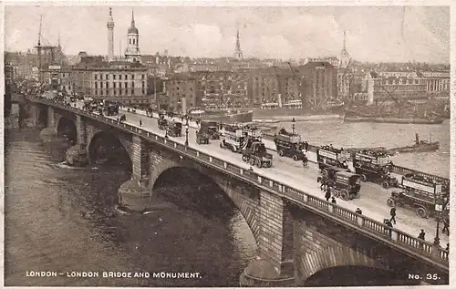 England: London London Bridge and Monument ngl 147.379