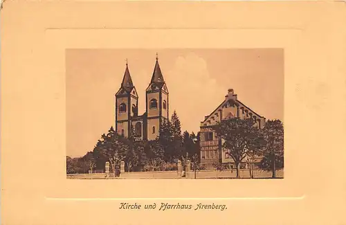 Koblenz Kirche und Pfarrhaus Arenberg ngl 146.044