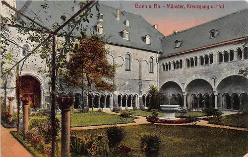 Bonn Münster Kreuzgang und Hof ngl 145.989