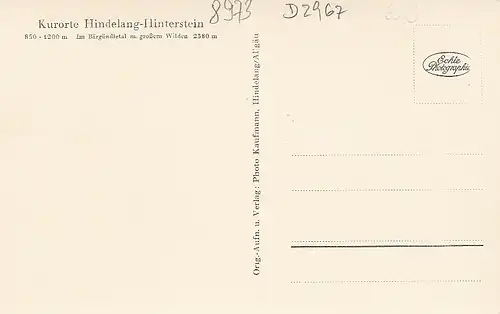 Im Bärgründletal mit großem Wilden nahe Hindelang Allgäu ngl D2967