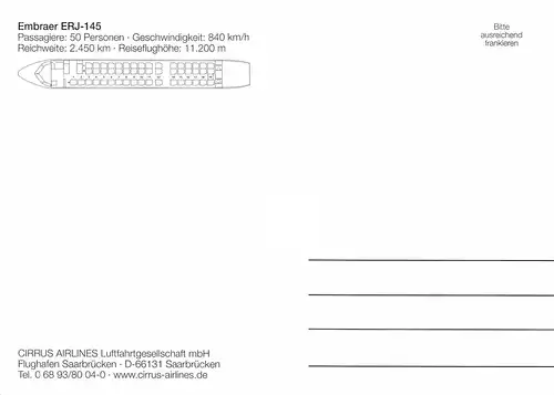 CIRRUS AIRLINES Embraer ERJ-145 D-ACIR Team Lufthansa ngl 151.791