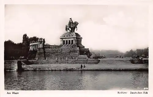 Koblenz Deutsches Eck und Kaiser-Wilhelm-Denkmal ngl 146.127