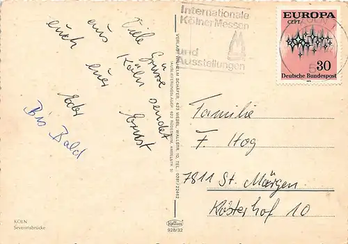 Köln Severinsbrücke gl1973 145.389