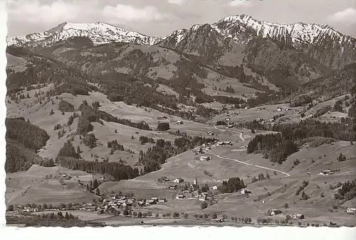 Seifriedsberg und Gunzesrieder Tal mit Blaicher Horn u. Sippl.Kopf ngl D0671