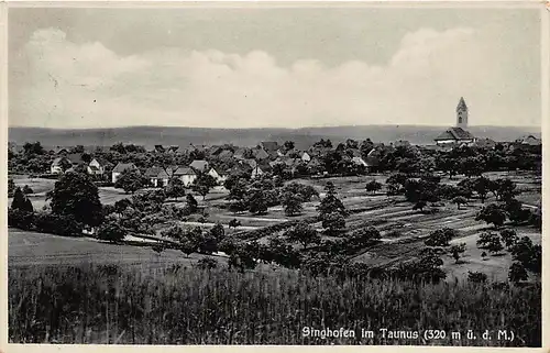 Singhofen im Taunus Panorama gl1935 146.204